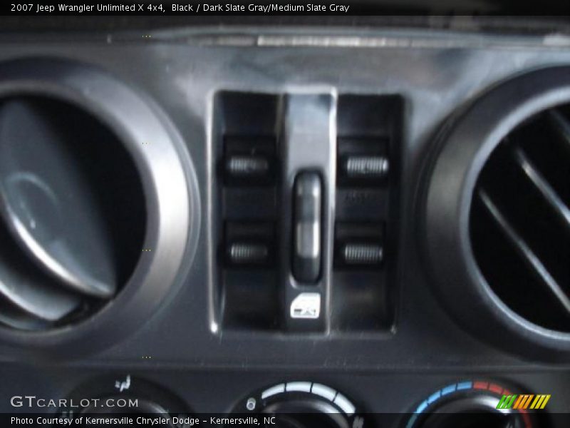 Black / Dark Slate Gray/Medium Slate Gray 2007 Jeep Wrangler Unlimited X 4x4
