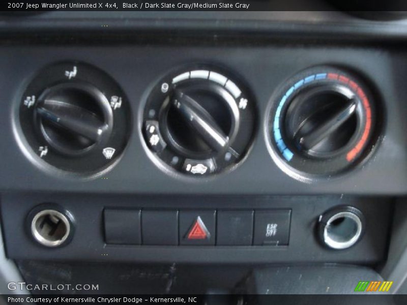 Black / Dark Slate Gray/Medium Slate Gray 2007 Jeep Wrangler Unlimited X 4x4