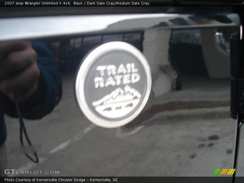 Black / Dark Slate Gray/Medium Slate Gray 2007 Jeep Wrangler Unlimited X 4x4