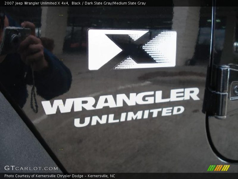 Black / Dark Slate Gray/Medium Slate Gray 2007 Jeep Wrangler Unlimited X 4x4