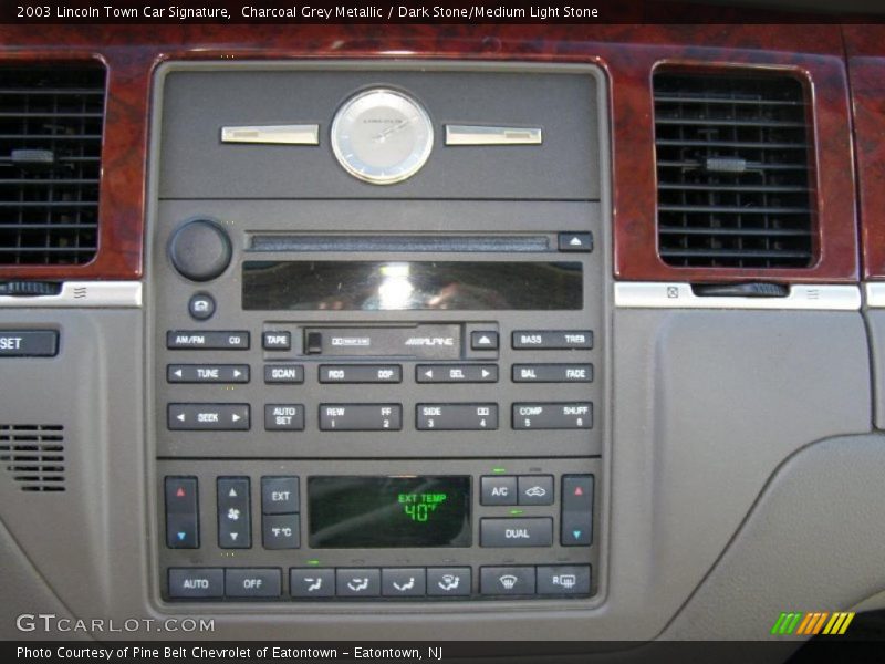 Charcoal Grey Metallic / Dark Stone/Medium Light Stone 2003 Lincoln Town Car Signature