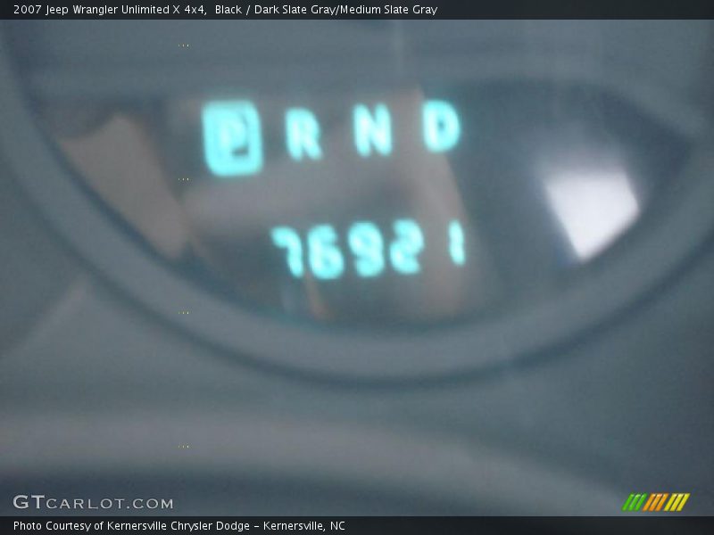 Black / Dark Slate Gray/Medium Slate Gray 2007 Jeep Wrangler Unlimited X 4x4