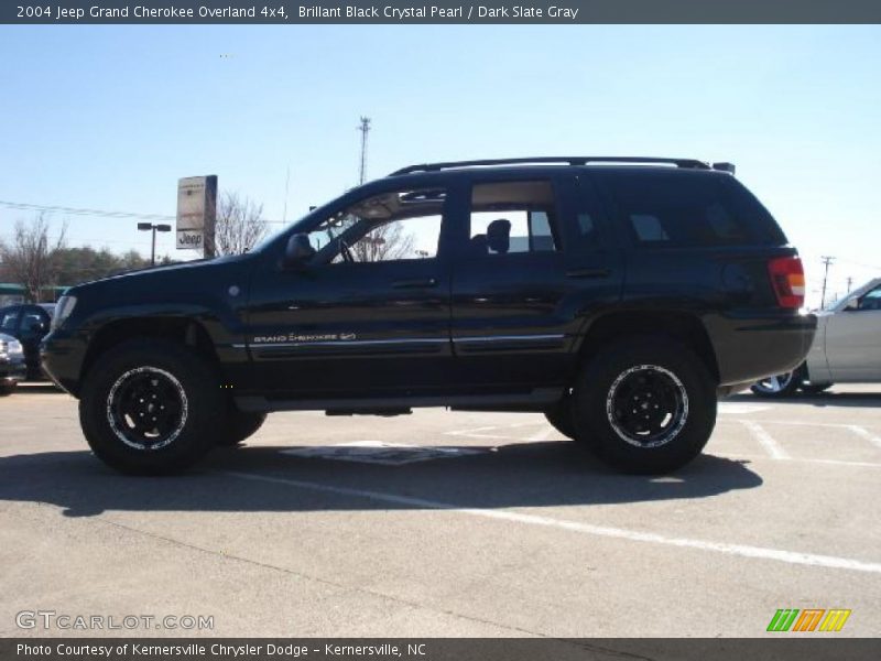 Brillant Black Crystal Pearl / Dark Slate Gray 2004 Jeep Grand Cherokee Overland 4x4