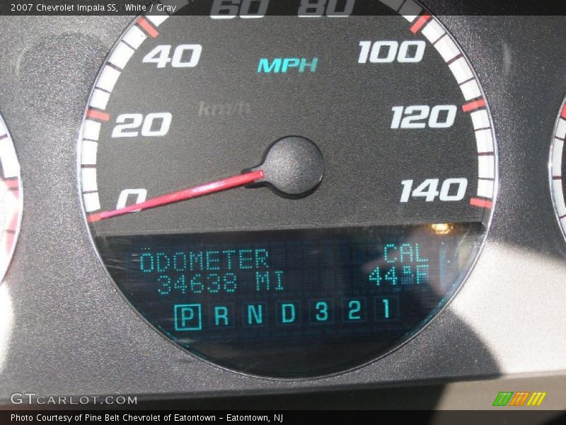 White / Gray 2007 Chevrolet Impala SS