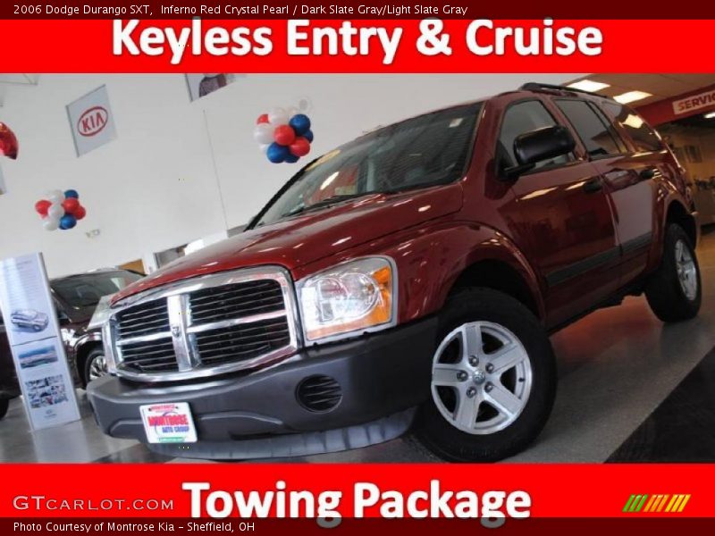 Inferno Red Crystal Pearl / Dark Slate Gray/Light Slate Gray 2006 Dodge Durango SXT