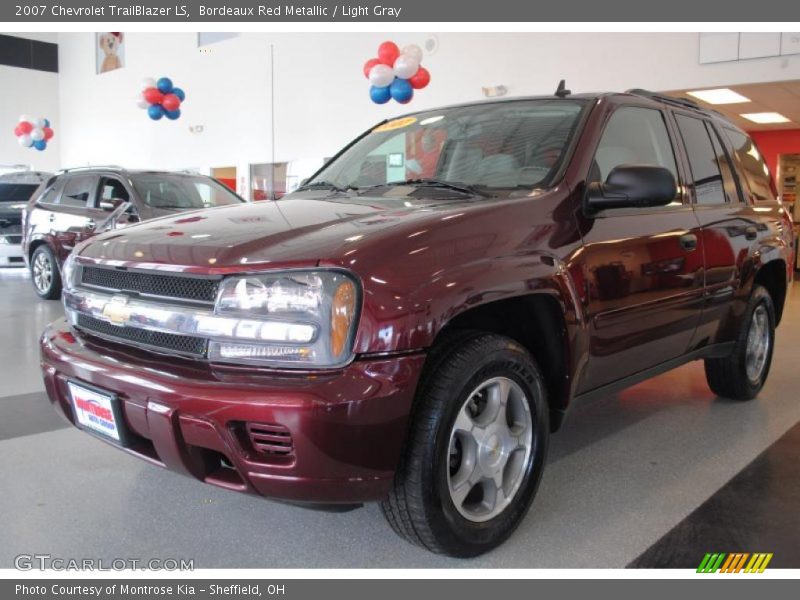 Bordeaux Red Metallic / Light Gray 2007 Chevrolet TrailBlazer LS