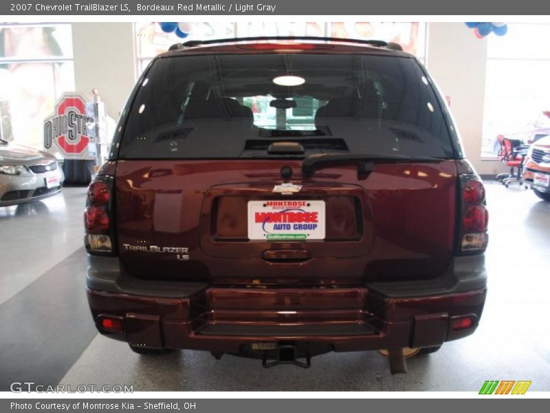 Bordeaux Red Metallic / Light Gray 2007 Chevrolet TrailBlazer LS