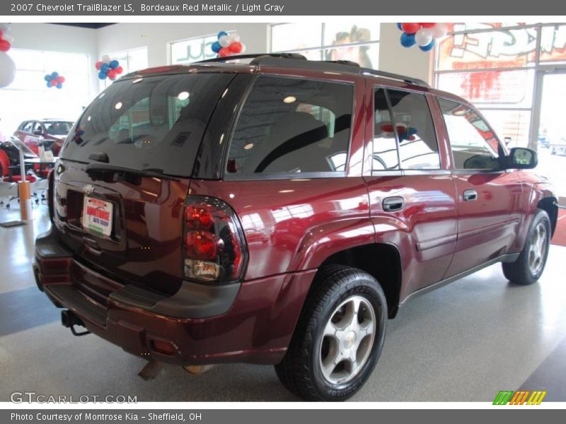 Bordeaux Red Metallic / Light Gray 2007 Chevrolet TrailBlazer LS