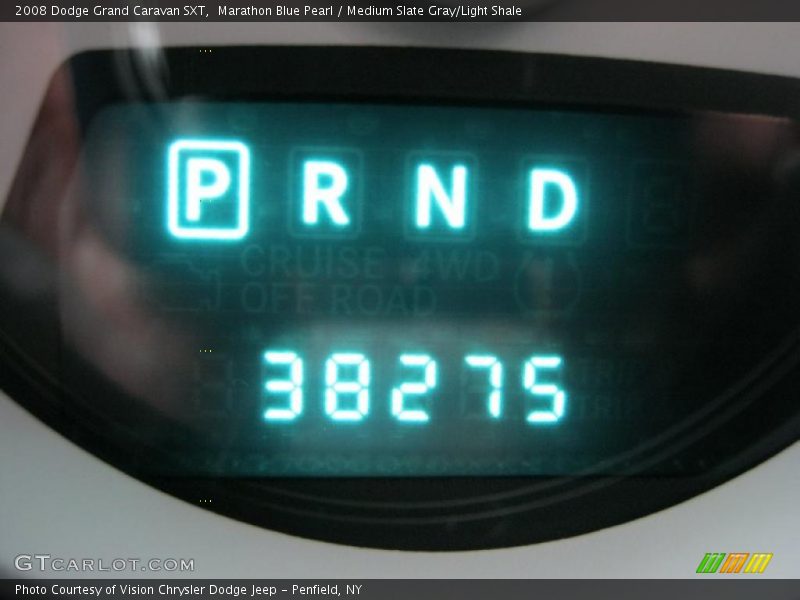 Marathon Blue Pearl / Medium Slate Gray/Light Shale 2008 Dodge Grand Caravan SXT