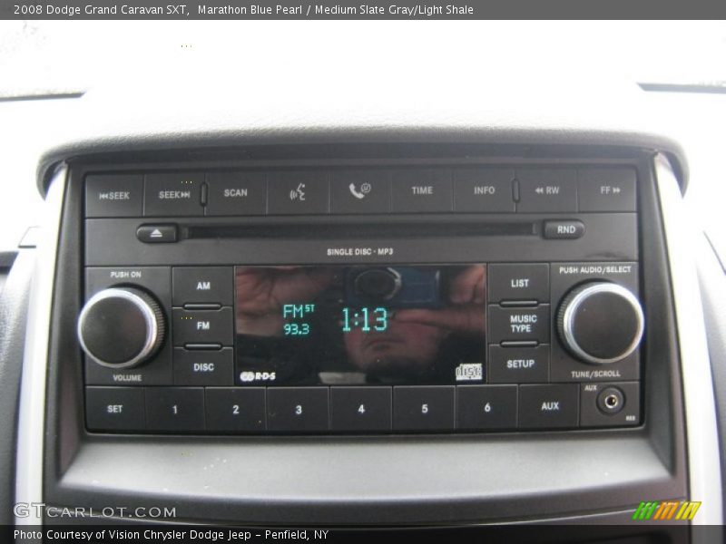 Marathon Blue Pearl / Medium Slate Gray/Light Shale 2008 Dodge Grand Caravan SXT