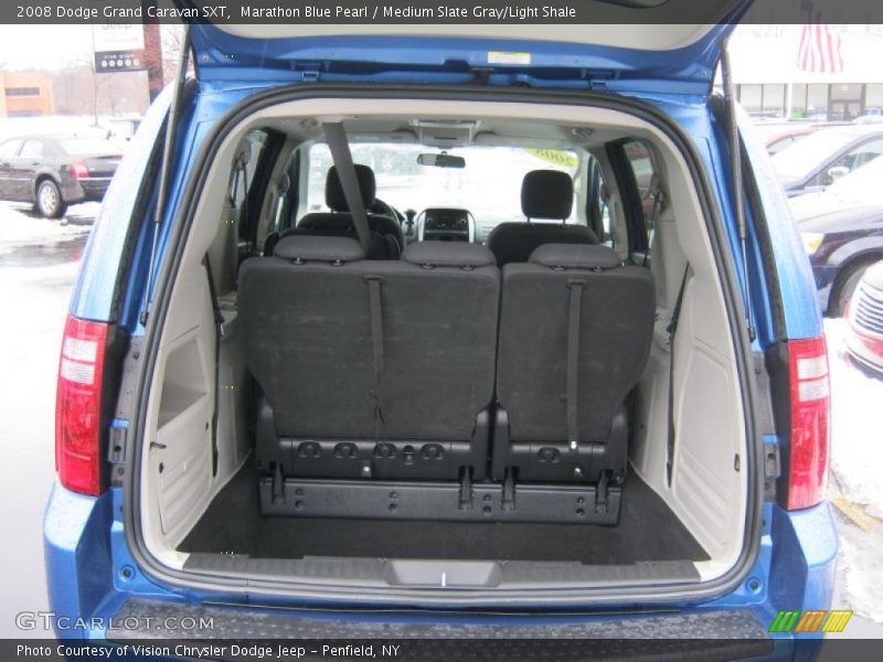 Marathon Blue Pearl / Medium Slate Gray/Light Shale 2008 Dodge Grand Caravan SXT