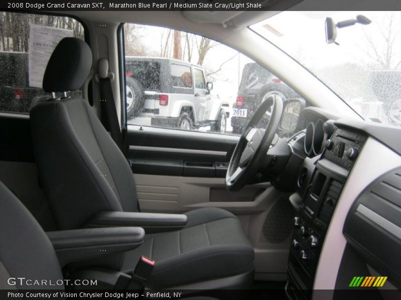 Marathon Blue Pearl / Medium Slate Gray/Light Shale 2008 Dodge Grand Caravan SXT