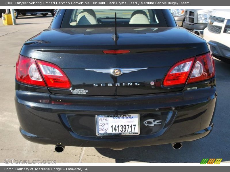  2008 Sebring Limited Hardtop Convertible Brilliant Black Crystal Pearl