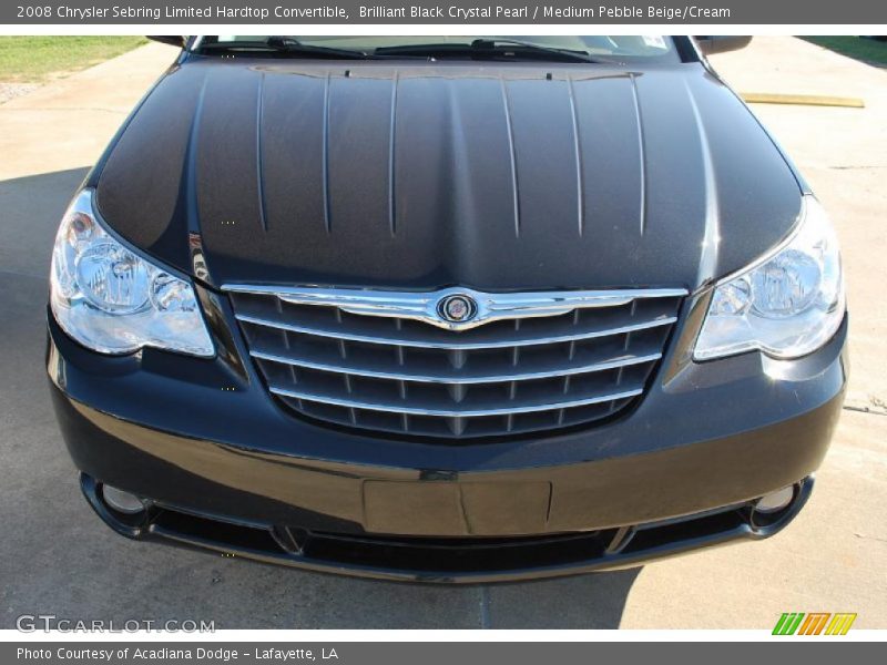 Brilliant Black Crystal Pearl / Medium Pebble Beige/Cream 2008 Chrysler Sebring Limited Hardtop Convertible