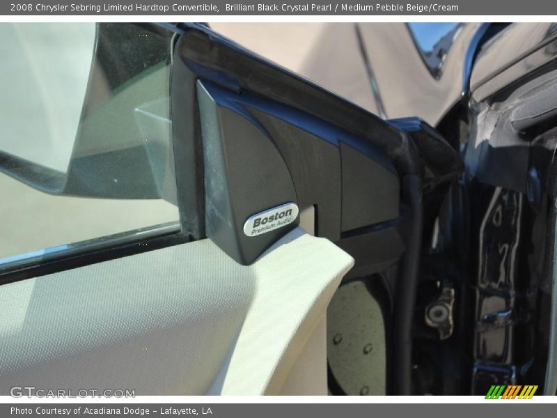 Brilliant Black Crystal Pearl / Medium Pebble Beige/Cream 2008 Chrysler Sebring Limited Hardtop Convertible