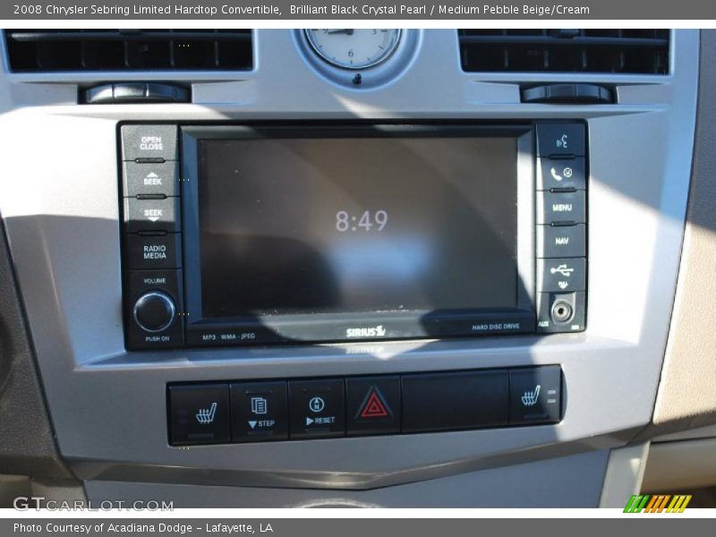 Brilliant Black Crystal Pearl / Medium Pebble Beige/Cream 2008 Chrysler Sebring Limited Hardtop Convertible