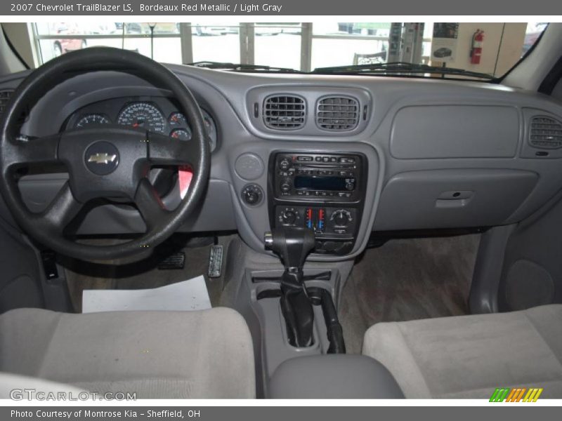 Bordeaux Red Metallic / Light Gray 2007 Chevrolet TrailBlazer LS