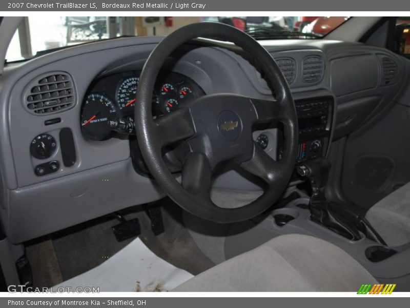 Bordeaux Red Metallic / Light Gray 2007 Chevrolet TrailBlazer LS