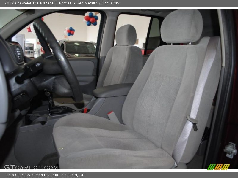 Bordeaux Red Metallic / Light Gray 2007 Chevrolet TrailBlazer LS