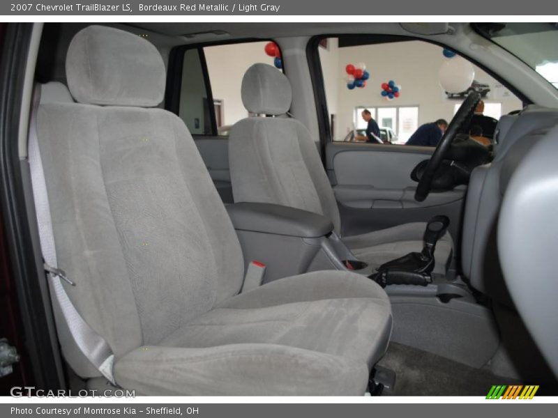 Bordeaux Red Metallic / Light Gray 2007 Chevrolet TrailBlazer LS