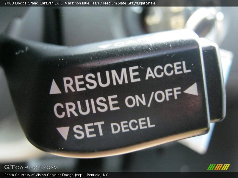 Marathon Blue Pearl / Medium Slate Gray/Light Shale 2008 Dodge Grand Caravan SXT