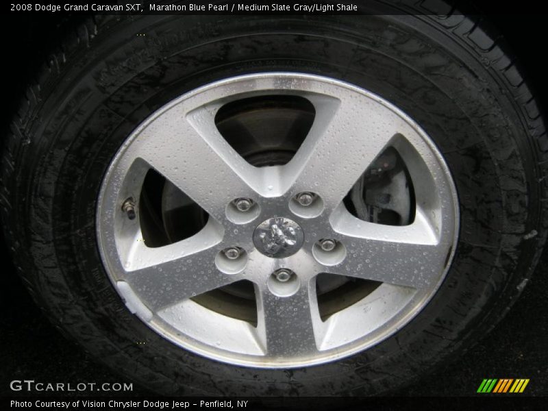 Marathon Blue Pearl / Medium Slate Gray/Light Shale 2008 Dodge Grand Caravan SXT