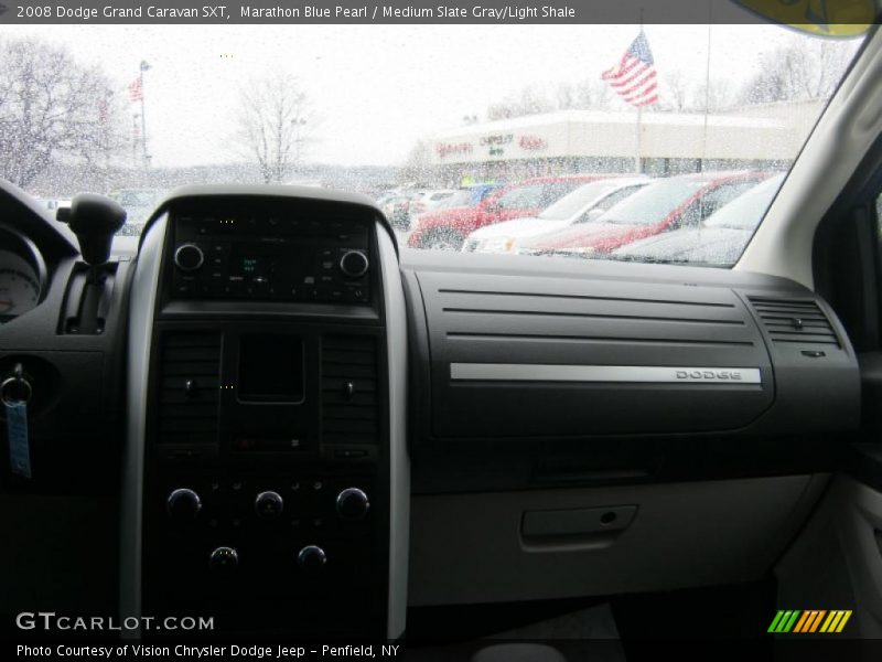 Marathon Blue Pearl / Medium Slate Gray/Light Shale 2008 Dodge Grand Caravan SXT