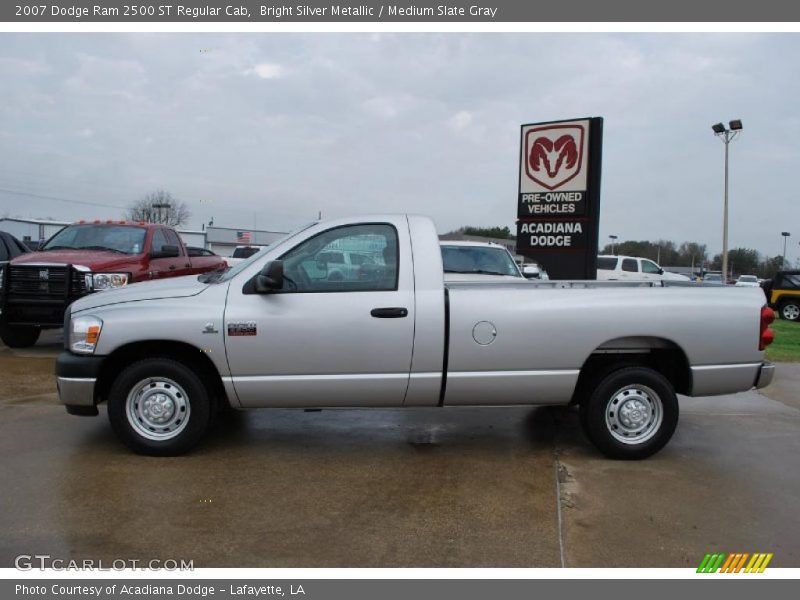 Bright Silver Metallic / Medium Slate Gray 2007 Dodge Ram 2500 ST Regular Cab