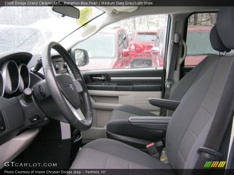 Marathon Blue Pearl / Medium Slate Gray/Light Shale 2008 Dodge Grand Caravan SXT