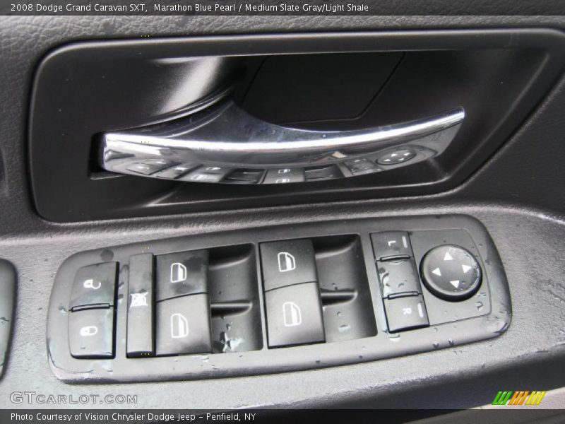 Marathon Blue Pearl / Medium Slate Gray/Light Shale 2008 Dodge Grand Caravan SXT