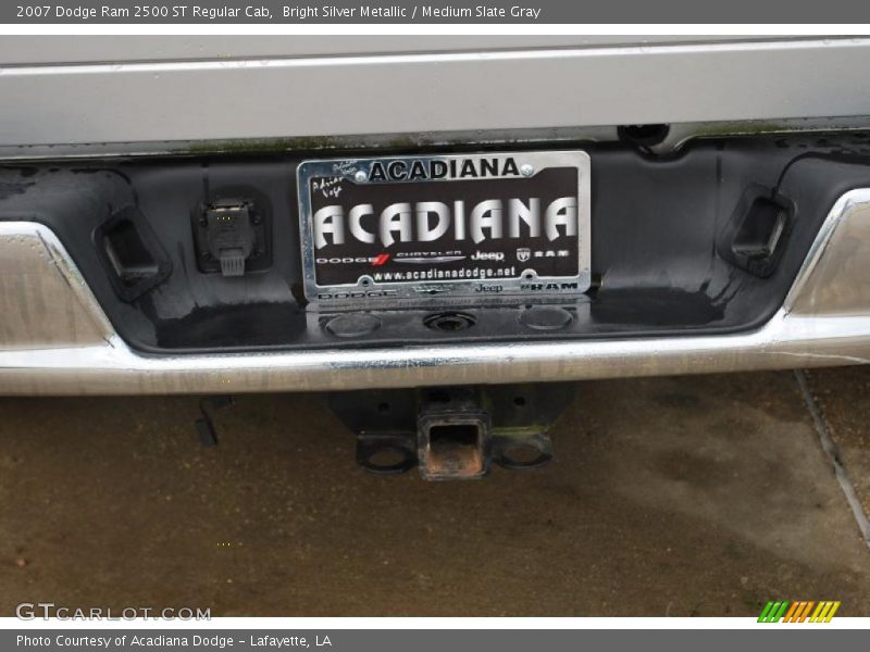 Bright Silver Metallic / Medium Slate Gray 2007 Dodge Ram 2500 ST Regular Cab