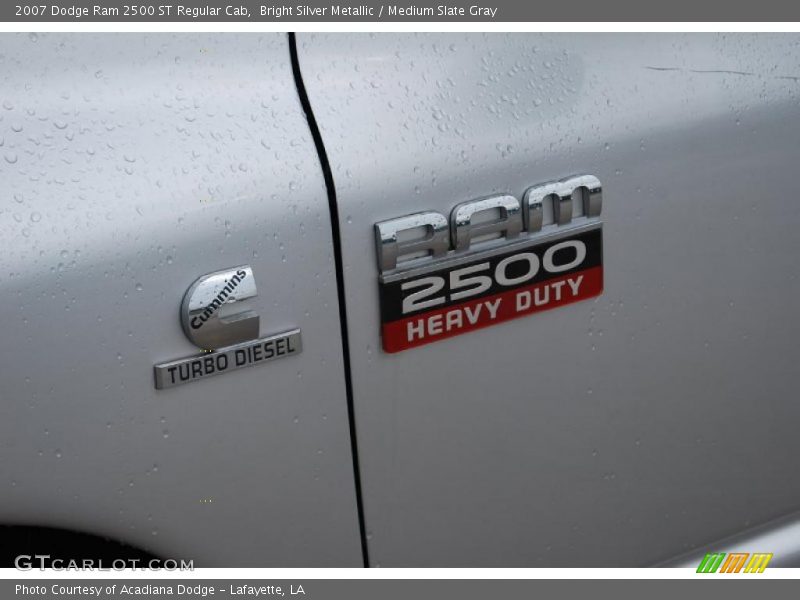 Bright Silver Metallic / Medium Slate Gray 2007 Dodge Ram 2500 ST Regular Cab