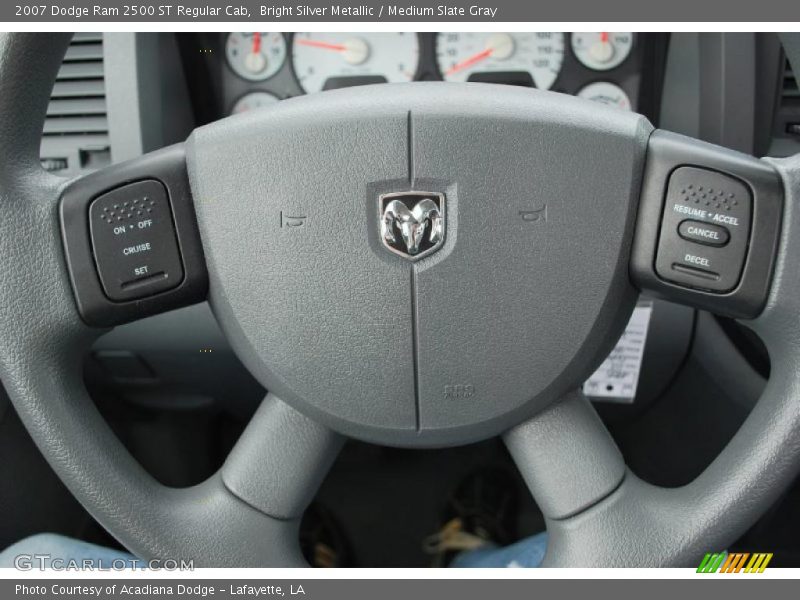 Bright Silver Metallic / Medium Slate Gray 2007 Dodge Ram 2500 ST Regular Cab