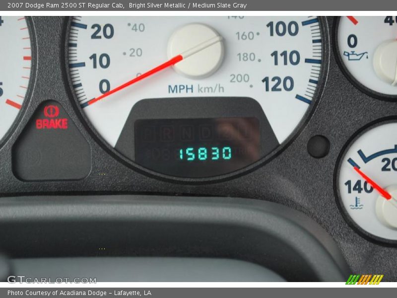 Bright Silver Metallic / Medium Slate Gray 2007 Dodge Ram 2500 ST Regular Cab