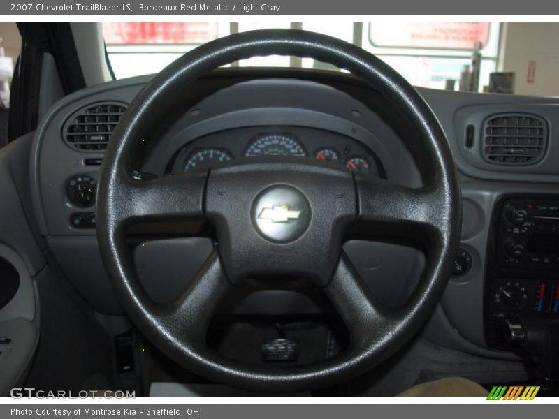 Bordeaux Red Metallic / Light Gray 2007 Chevrolet TrailBlazer LS