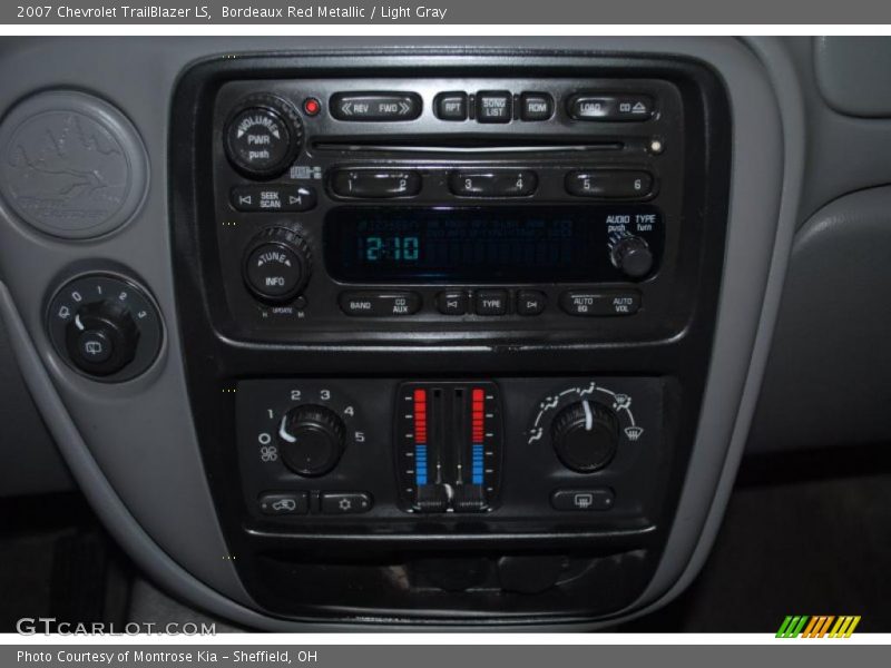 Bordeaux Red Metallic / Light Gray 2007 Chevrolet TrailBlazer LS