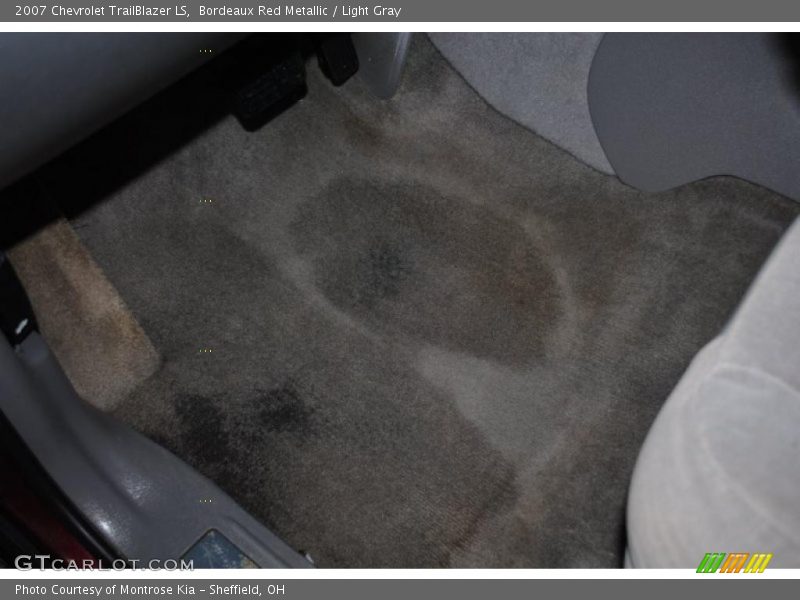 Bordeaux Red Metallic / Light Gray 2007 Chevrolet TrailBlazer LS