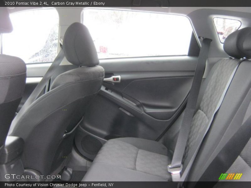  2010 Vibe 2.4L Ebony Interior