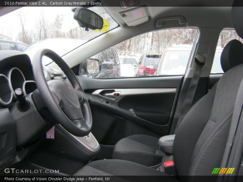  2010 Vibe 2.4L Ebony Interior