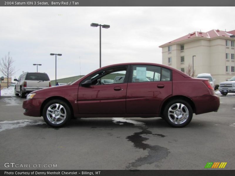 Berry Red / Tan 2004 Saturn ION 3 Sedan