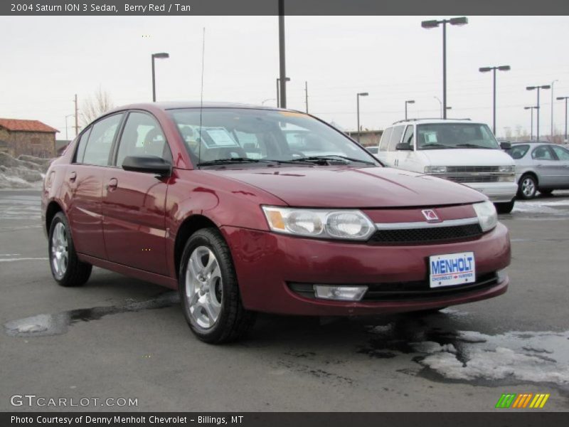 Berry Red / Tan 2004 Saturn ION 3 Sedan