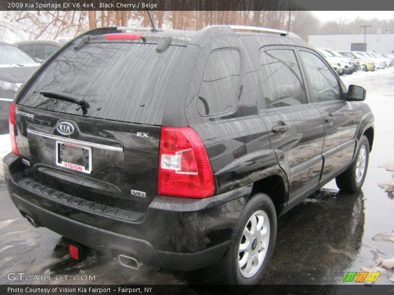 Black Cherry / Beige 2009 Kia Sportage EX V6 4x4