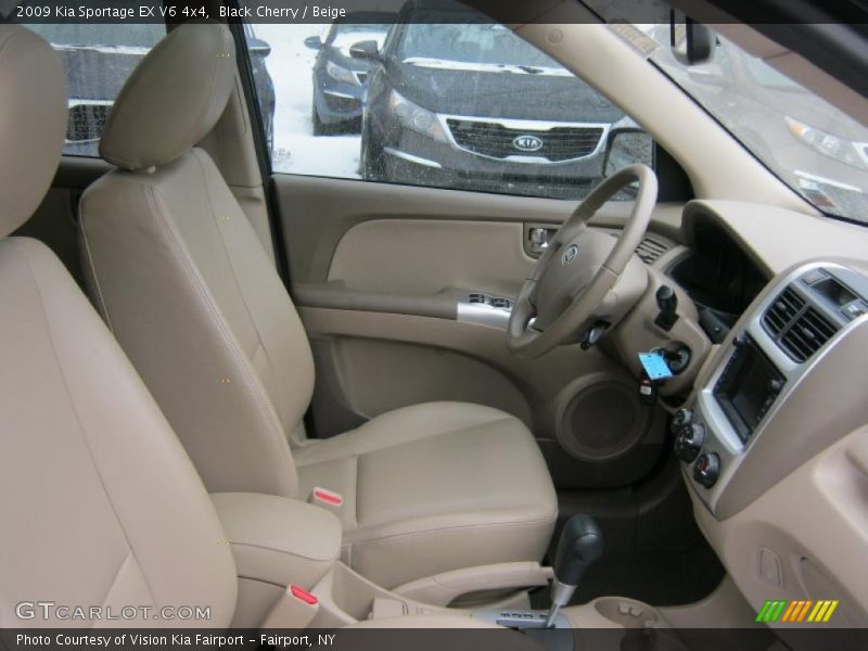 Black Cherry / Beige 2009 Kia Sportage EX V6 4x4