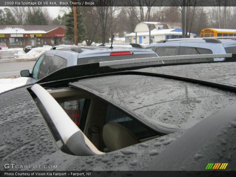 Black Cherry / Beige 2009 Kia Sportage EX V6 4x4