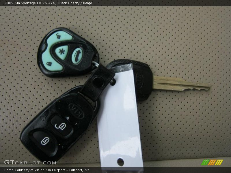 Black Cherry / Beige 2009 Kia Sportage EX V6 4x4