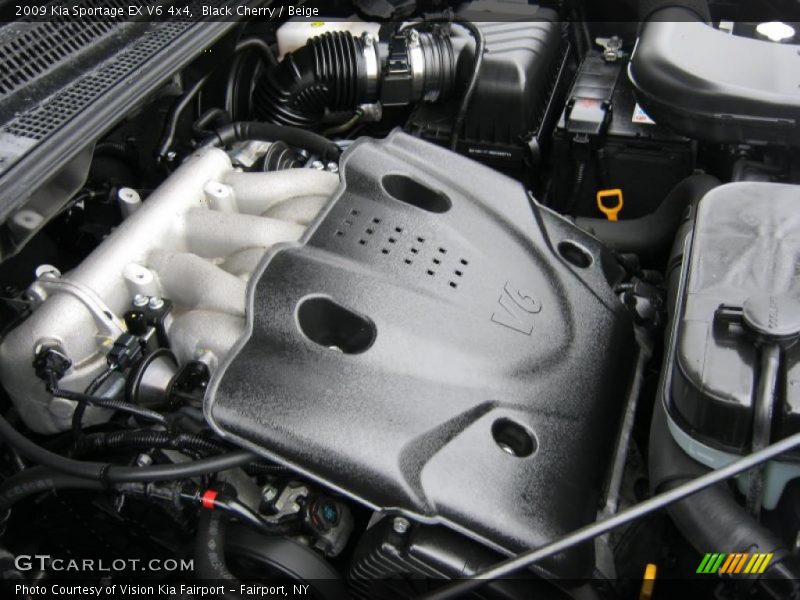 Black Cherry / Beige 2009 Kia Sportage EX V6 4x4