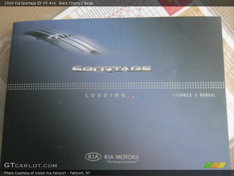 Black Cherry / Beige 2009 Kia Sportage EX V6 4x4