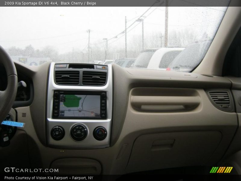 Black Cherry / Beige 2009 Kia Sportage EX V6 4x4
