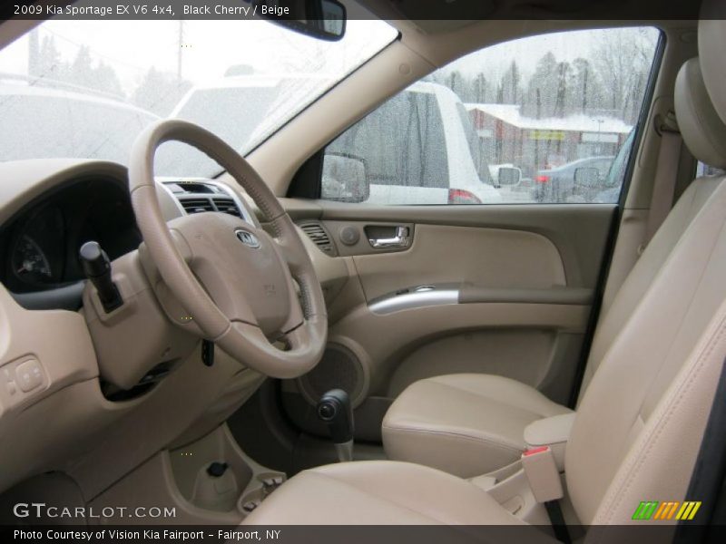 Black Cherry / Beige 2009 Kia Sportage EX V6 4x4