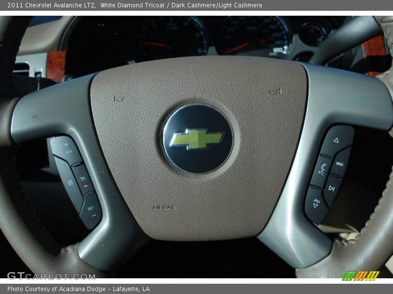 White Diamond Tricoat / Dark Cashmere/Light Cashmere 2011 Chevrolet Avalanche LTZ